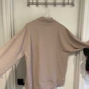 Textured Tan Pullover Sweater